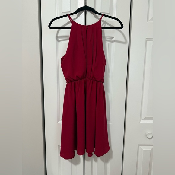 Akira Burgundy Mini Dress (Size S) - Picture 2 of 6